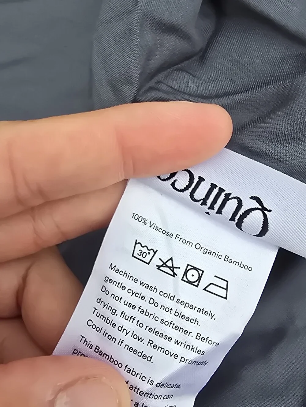 Quince Viscose From Organic Bamboo Duvet Cover Nightfall King Cal King